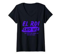 Femme El Roi a Dit Oui - Alter de feu pour la prière matinale de la NSPDP T-Shirt avec Col en V