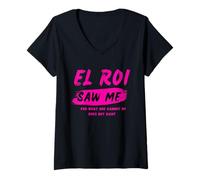 Femme El Roi m'a vu - Ce Que Dieu ne Peut Pas Faire n'existe Pas - NSPDP T-Shirt avec Col en V