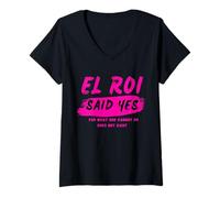 Femme El Roi Said Yes - NSPPD Morning Prayer Autel of Fire T-Shirt avec Col en V