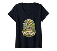 Femme ELAIOSOME Study Dispersion des Graines T-Shirt avec Col en V