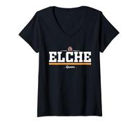 Femme Elche Spain T-Shirt avec Col en V