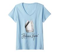 Femme Élection catholique Pape Léon XIV Pape chrétien Habemus Papam T-Shirt avec Col en V