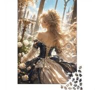 Femme Élégante 1000 Pièces Mini Puzzle pour Adultes | 70x50cm Carton Décoration Salon Coupe Précise Cadeau Anniversaire Détente
