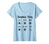 Femme Éleveur de Tarentule propriétaire araignée Arachnid Amant araignée poilue T-Shirt avec Col en V