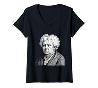 Femme Elizabeth Cady Stanton, American Writer and Activist T-Shirt avec Col en V