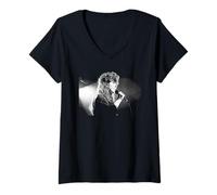 Femme Elkie Brooks Solo Tour Inspiration 1989 T-Shirt avec Col en V