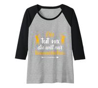 Femme Elle ne Fait Rien, Elle Veut Juste du tir à l'arc. Manche Raglan