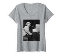 Femme Elton John Breaking Hearts en tournée avec European Express T-Shirt avec Col en V