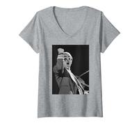 Femme Elton John en Concert à Londres est Plus Fort Que Le Concorde T-Shirt avec Col en V