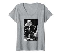 Femme Elton John Nikita L'ère Ice on Fire 1985 T-Shirt avec Col en V