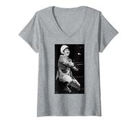 Femme Elton John, Saute ! Période de tournée : Blue Eyes 1982 T-Shirt avec Col en V