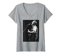 Femme Elvis Costello et The Attractions Live 1994 Oliver's Army T-Shirt avec Col en V