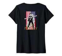 Femme Elvis Presley_700_Dos imprimé T-Shirt avec Col en V