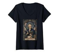 Femme Emmanuel Kant T-Shirt avec Col en V