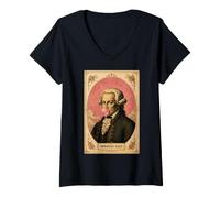 Femme Emmanuel Kant T-Shirt avec Col en V