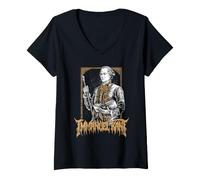 Femme Emmanuel Kant T-Shirt avec Col en V
