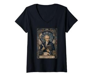 Femme Emmanuel Kant T-Shirt avec Col en V