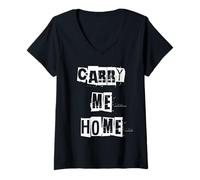 Femme Emmène-Moi à la Maison T-Shirt avec Col en V