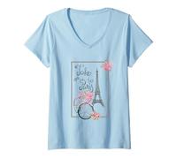 Femme Emmenez-moi à Paris Tour Eiffel, Love Paris, cadeau français T-Shirt avec Col en V