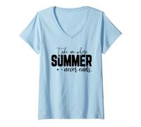 Femme Emmenez-Moi là où l'été ne finit jamais T-Shirt avec Col en V