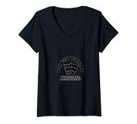 Femme Émotionnellement épuisé T-Shirt avec Col en V