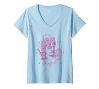 Femme Empereur des Machines Steampunk God Classic Art T-Shirt avec Col en V
