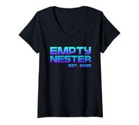 Femme Empty Nester 2025 - Nid Vide Unisexe T-Shirt avec Col en V