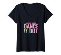 Femme en Cas de Doute, Dance It Out Gradient T-Shirt avec Col en V