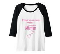 Femme en Cours Je deviens Maman Manche Raglan