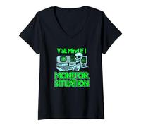 Femme En fait, je souhaiterais ça à mon pire ennemi, pire ennemi T-Shirt avec Col en V