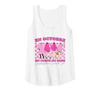 Femme en Octobre on Porte du Rose Cadeau Fantômes Halloween Femme Débardeur
