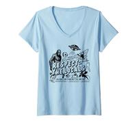 Femme en respectant Les habitants Que Vous ne Les voyez Pas mais Ils Vous voient T-Shirt avec Col en V