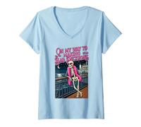 Femme en Route pour Prendre de Mauvaises décisions | Skeleton Vacation T-Shirt avec Col en V
