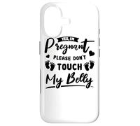 Femme Enceinte Ne touchez Pas Mon Ventre s'il Vous plaît Coque pour iPhone 17