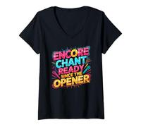 Femme Encore Chant Ready Since The Opener T-Shirt avec Col en V