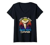 Femme Encore Une dent de Requin, Je Vous promets Une Chasse aux fossiles rétro T-Shirt avec Col en V