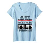 Femme Encore Une pièce de Jet-Ski, Je Vous Le promets, Jet Ski, Jetski, Jet Boa T-Shirt avec Col en V