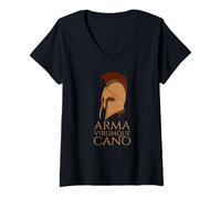 Femme Énéide - Mythologie Romaine - Arma Virumque - Latin Classique T-Shirt avec Col en V