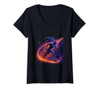 Femme Energy Chase, athlète de Relentless Motion T-Shirt avec Col en V