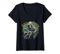 Femme Enfer d'un Motard T-Shirt avec Col en V