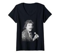Femme Engelbert Humperdinck Release Me Singer 1987 T-Shirt avec Col en V