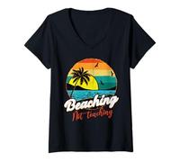 Femme Enseignant d'été qui ne fait pas enseigner les vacances T-Shirt avec Col en V