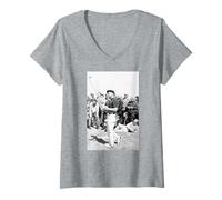 Femme Entraînement de Gary Player à l'Open de Golf Britannique 1972 T-Shirt avec Col en V