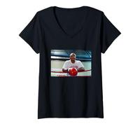 Femme Entraînement du Champion de Boxe George Foreman pour Terry Anderson T-Shirt avec Col en V