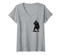 Femme Epic Christian Knights Templar - Guerrier du Christ T-Shirt avec Col en V