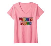 Femme Epic Wellness Squad P.E Gym Therapy Entraîneur Respirez T-Shirt avec Col en V