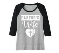 Femme Épouse du Pasteur Pastor Wife Manche Raglan