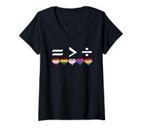 Femme Equality is Better than Division tshirt Equal Rights Math T-Shirt avec Col en V