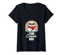 Femme Équipe Connie Baby T-Shirt avec Col en V
