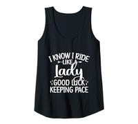 Femme Équitation Boss Lady Good Luck Keeping Pace Horse Rider Débardeur